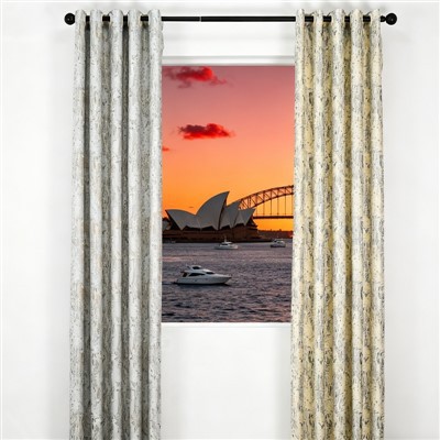 Purtiera Jacquard Katjonika Ħġieġ Moonlight